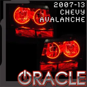 2007-2013 Chevy Avalanche RED ORACLE Halo Kit