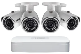 2K IP Security Camera System with 4 Channel NVR and 4 x 2K (3MP) IP Cameras