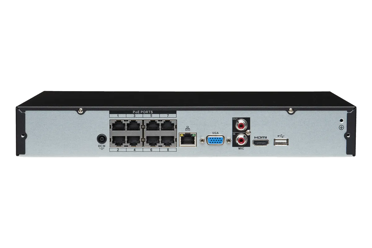 4K NVR with 8 Channels and Lorex Cloud Remote Connectivity