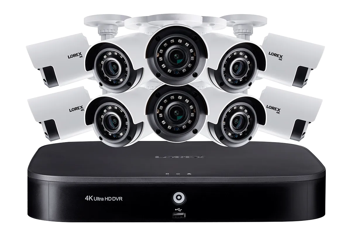 4K Ultra HD 16-Channel Security System with Ten 4K (8MP) Cameras, Advanced Motion Detection and Smart Home Voice Control