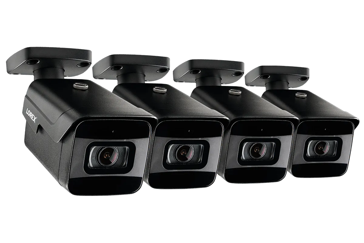 4K Ultra HD Nocturnal IP Camera with Real-Time 30FPS Recording Rate, Color Night Vision and 2-Way Audio (4-pack)