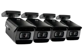 4K Ultra HD Nocturnal IP Camera with Real-Time 30FPS Recording Rate, Color Night Vision and 2-Way Audio (4-pack)