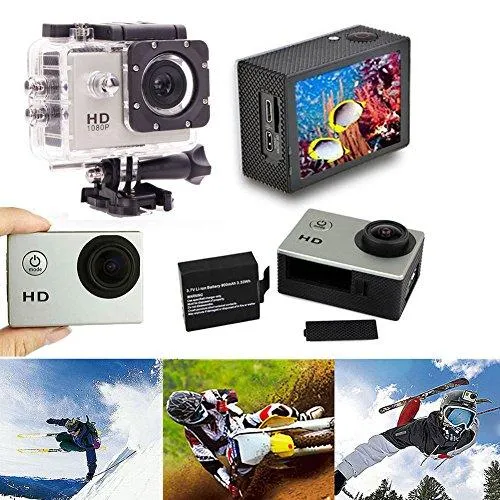 4K  Waterproof All Digital UHD WiFi Camera   RF Remote And Accessories