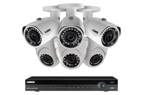 8 Channel 2K Home Security System with 6 Weatherproof IP Cameras, 130FT Color Night Vision