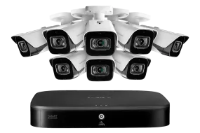 8-Channel 4K Security System with 8 Outdoor Audio Security Cameras