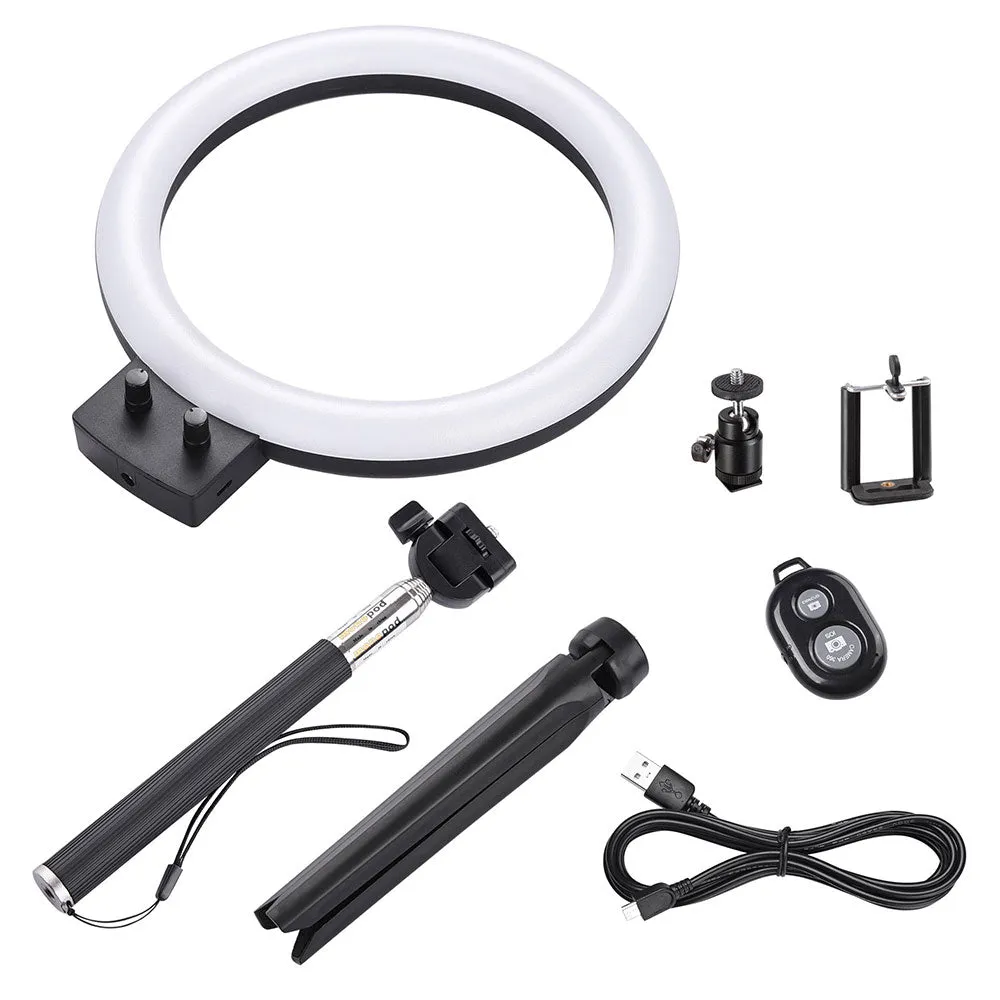 8in 10w Dimmable LED Ring Light Photography Video