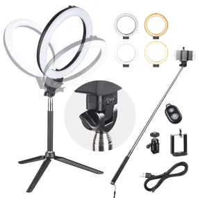 8in 10w Dimmable LED Ring Light Photography Video