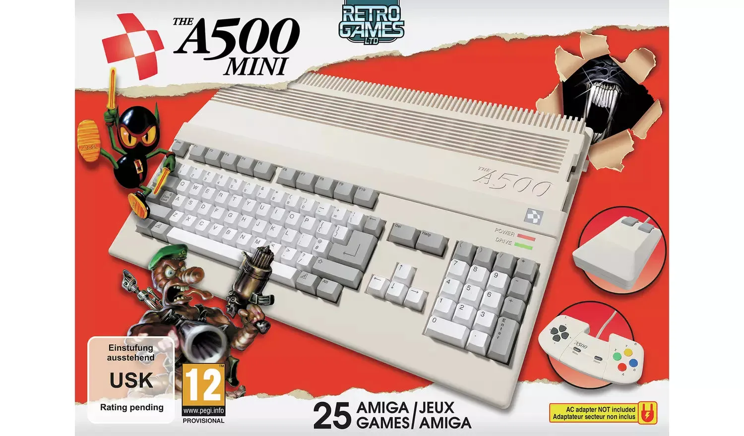 A500 Mini Console Boxed - New (Box Damage)