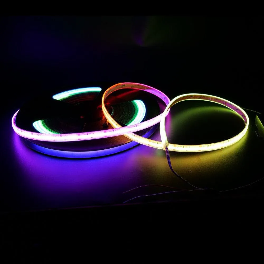 Addressable COB RGB LED Strip 24V Digital Pixel IP68 Waterproof 720 LEDs/m WS2811 10 Metre