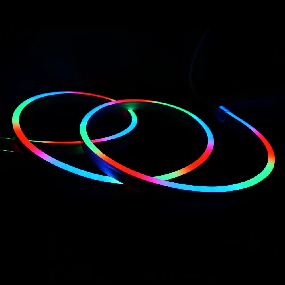 Addressable Digital Pixel RGB Neon Flex 24V 10x20mm IP68 Waterproof WS2811