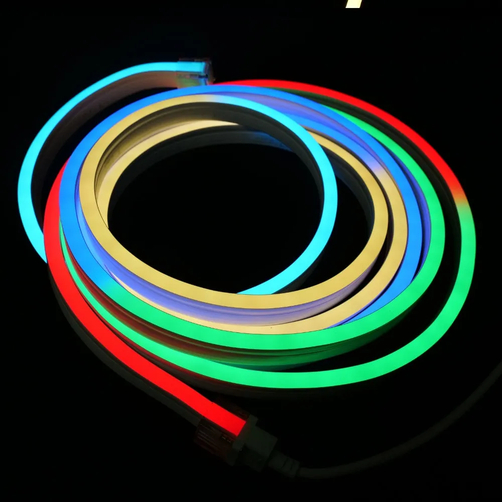 Addressable Digital Pixel RGB Neon Flex 24V 10x20mm IP68 Waterproof WS2811