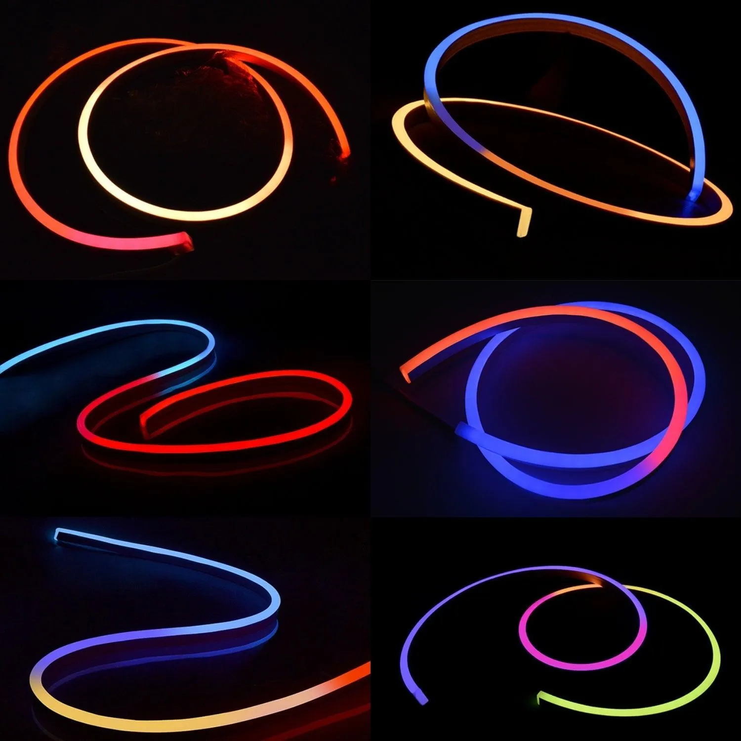 Addressable Digital Pixel RGB Neon Flex 24V 12x20 WS2811 10cm Cut