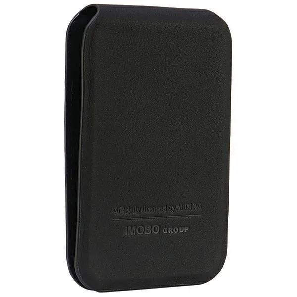 Audi Leather Wallet Card MagSafe Magentic with Stand Black - AU-MSCH-GT-D3-BK