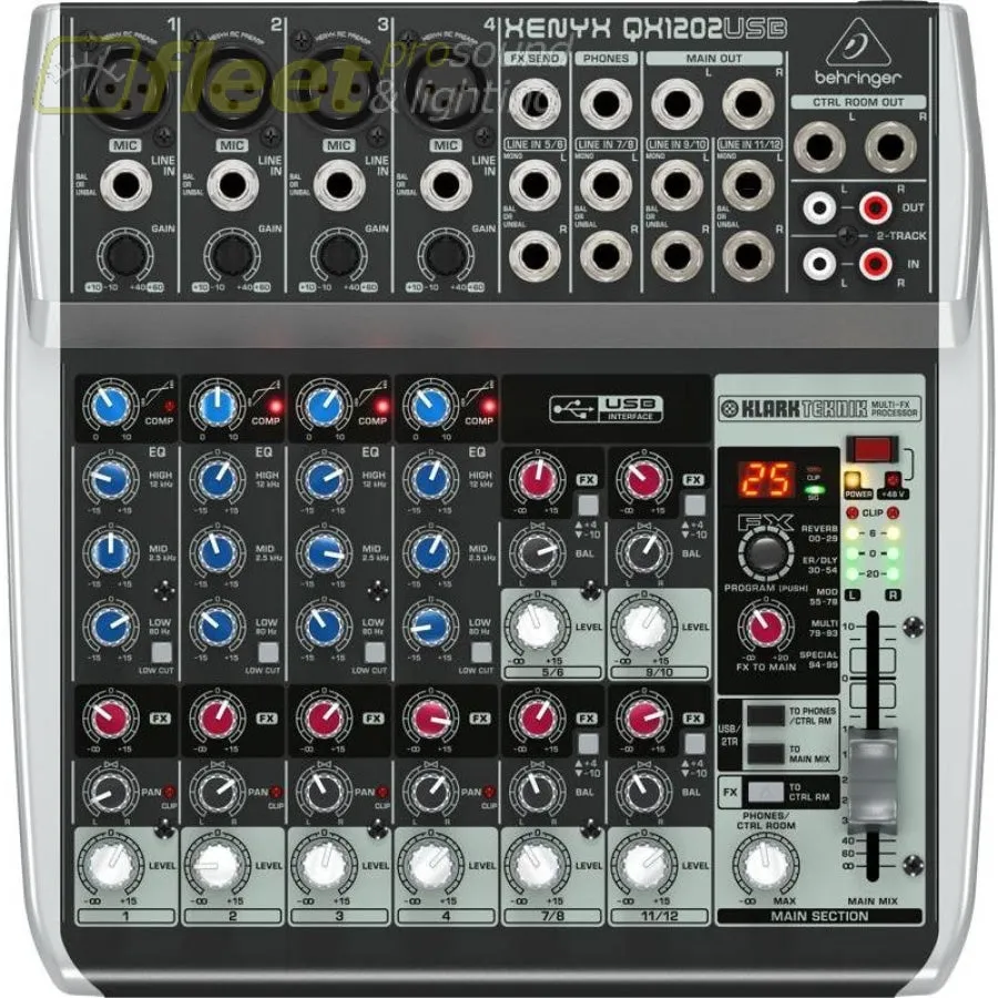 Behringer Xenyx QX1202USB Mixer - 1 DAY RENTAL