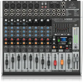 Behringer Xenyx X1222USB 12-channel Mixer with USB and Effects (Xenyx-X1222USB)