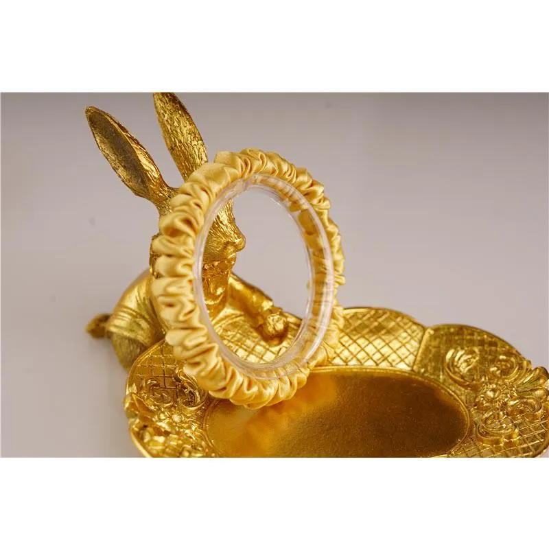 Bright Gold silk scrunchies mini