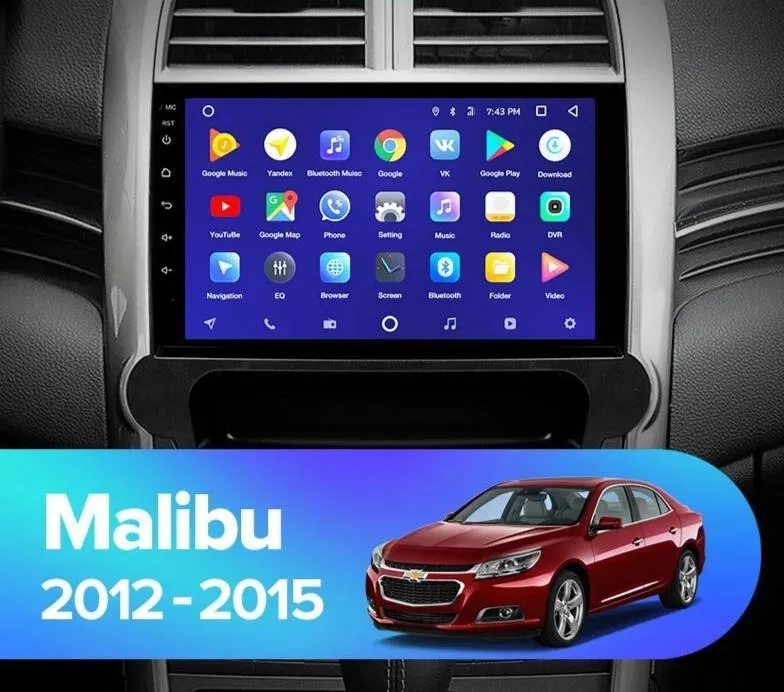 Car Dealz 10.2" Android 10.0 Chevrolet Holden Malibu 8 2012-2015 In Dash Plus OEM Fascia