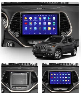 Car Dealz 10.2" Android 10.0 Jeep Cherokee 5 KL 2014-2018 In Dash Plus OEM Fascia