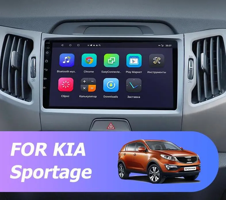 Car Dealz 9" Android 10.0 KIA Sportage 3 2010-2016 w CAM In Dash Plus OEM Fascia