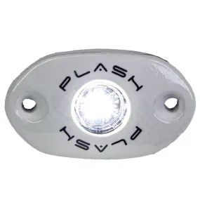 CORPUS - Cool White Carbon Fiber LED Deck Light - White Housing