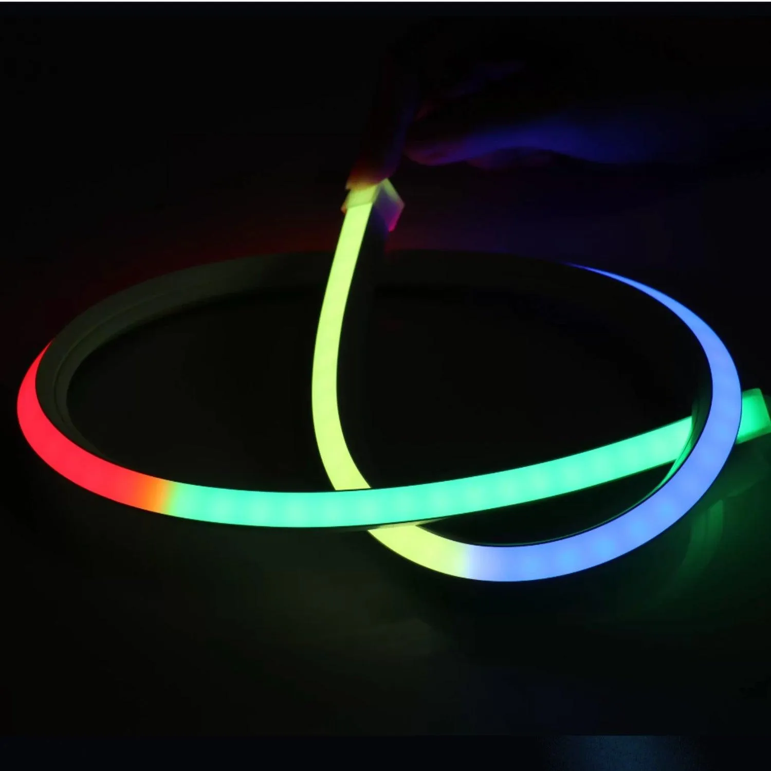 Digital Pixel RGB Neon Flex 24V Addressable 16x16mm IP65 Waterproof WS2811 10cm Cut