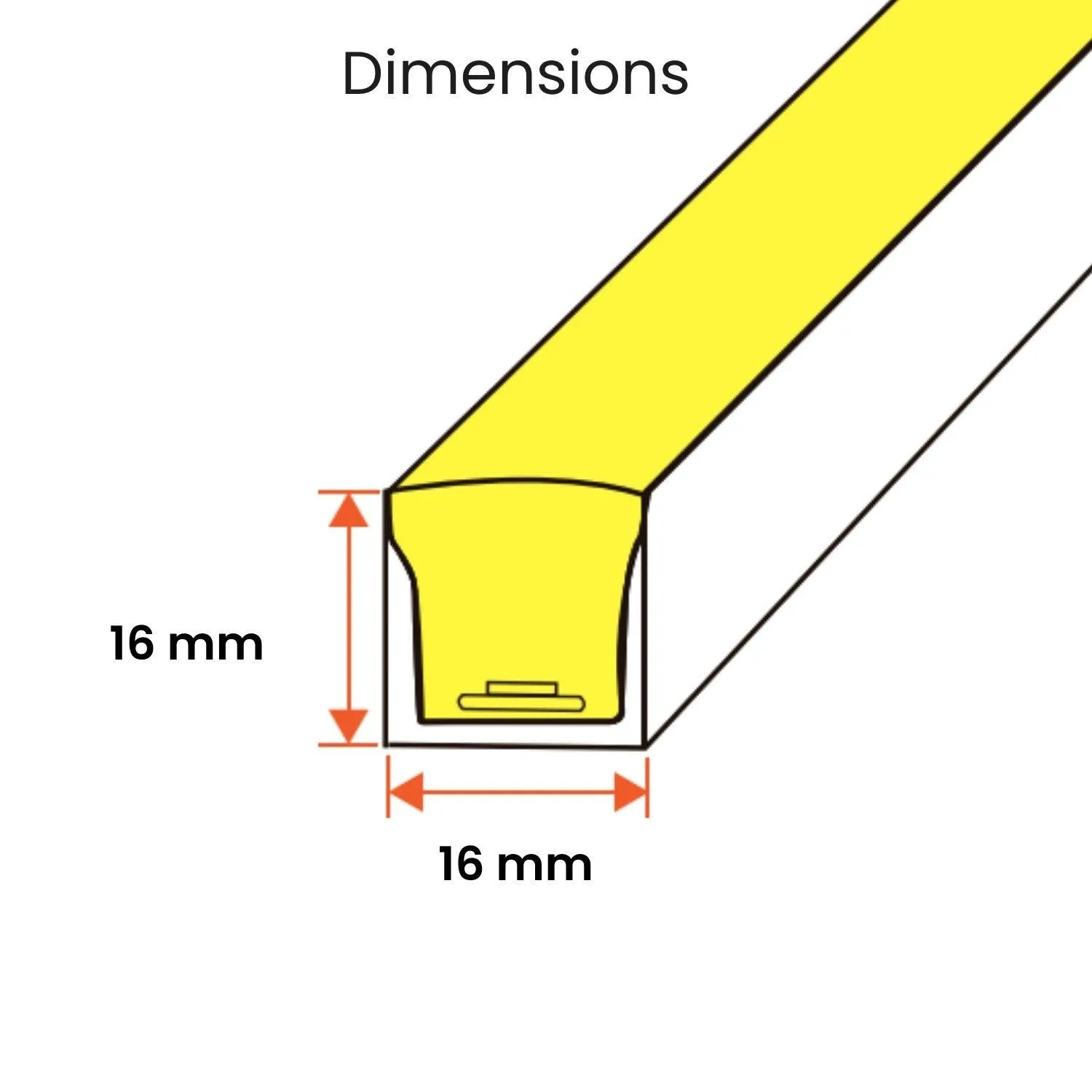 Digital Pixel RGB Neon Flex 24V Addressable 16x16mm IP65 Waterproof WS2811 10cm Cut