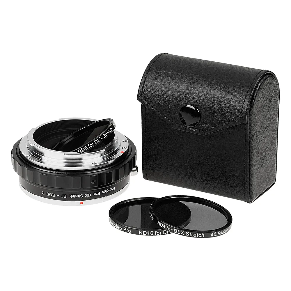 Fotodiox DLX Stretch Lens Adapter - Compatible with Canon EF & EF-S Mount Lens to Canon RF Mount Mirrorless Cameras with Macro Focusing Helicoid and Magnetic Drop-In Filters