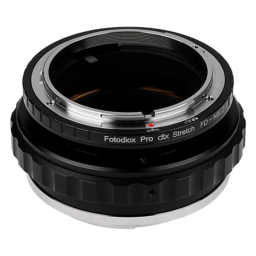 Fotodiox DLX Stretch Lens Adapter - Compatible with Canon FD & FL 35mm SLR Lens to Nikon Z-Mount Mirrorless Cameras with Macro Focusing Helicoid and Magnetic Drop-In Filters