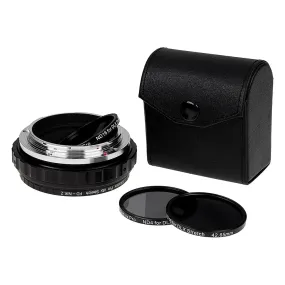 Fotodiox DLX Stretch Lens Adapter - Compatible with Canon FD & FL 35mm SLR Lens to Nikon Z-Mount Mirrorless Cameras with Macro Focusing Helicoid and Magnetic Drop-In Filters