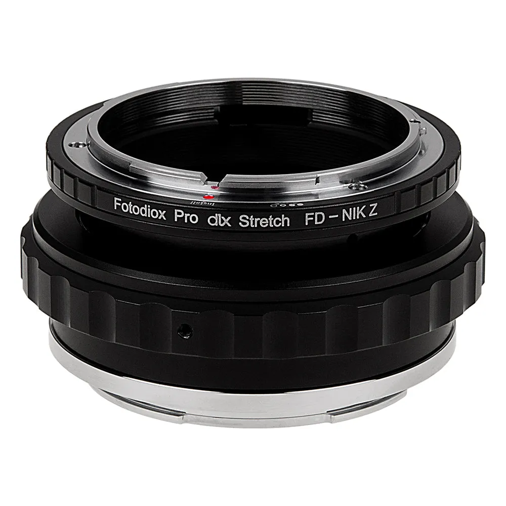 Fotodiox DLX Stretch Lens Adapter - Compatible with Canon FD & FL 35mm SLR Lens to Nikon Z-Mount Mirrorless Cameras with Macro Focusing Helicoid and Magnetic Drop-In Filters