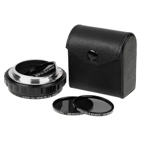 Fotodiox DLX Stretch Lens Adapter - Compatible with Canon FD & FL Mount Lens to Canon RF Mount Mirrorless Cameras with Macro Focusing Helicoid and Magnetic Drop-In Filters