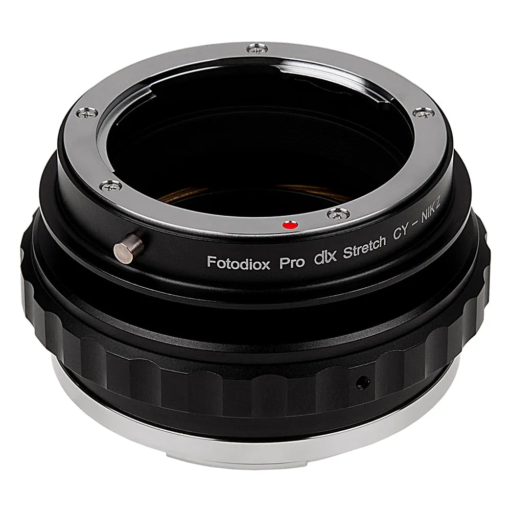 Fotodiox DLX Stretch Lens Adapter - Compatible with Contax/Yashica (CY) SLR Lens to Nikon Z-Mount Mirrorless Cameras with Macro Focusing Helicoid and Magnetic Drop-In Filters