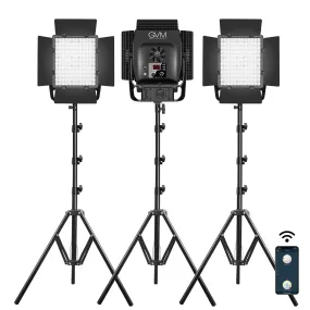 GVM-LT50W Panel light High Power Bi-Color Lens Light beads Video Lighting 3L Kit