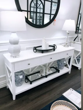 Hampton 3 Drawer Console