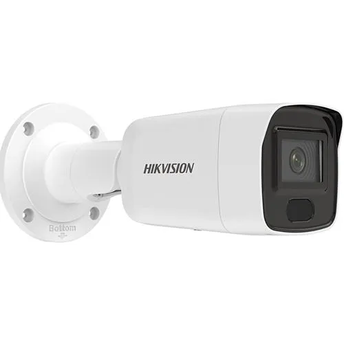 Hikvision PCI-B18F4S AcuSense 8MP IR Fixed Bullet IP Camera, 4mm Lens, White