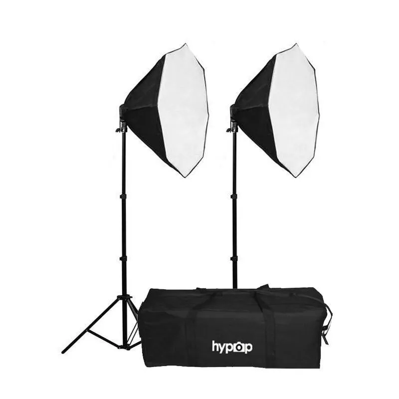 Hypop Double 90cm Octagon Collapsible Portable Softbox Lighting Set