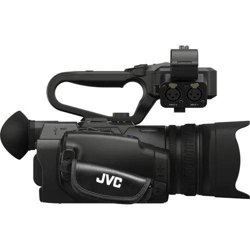 JVC GY-HM250 UHD 4K Streaming Camcorder W/ 64GB Memory Card, HDMI Cable, Case, LED Light, Cleaning Kit and More. Professional Bundle