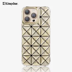 KINGXBAR Lattice 3D Shockproof Back Cover Case