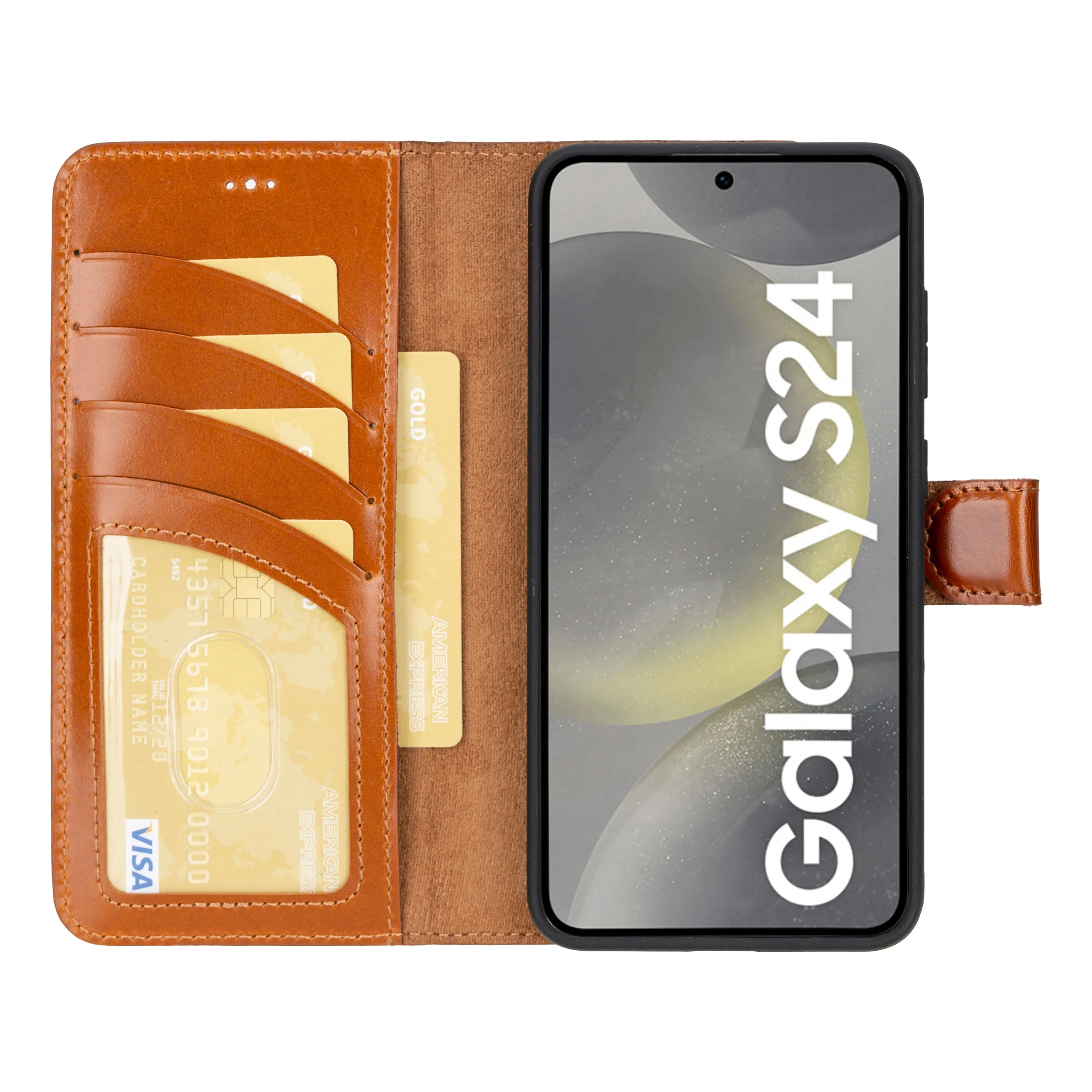 Leather Samsung Galaxy S24 Series Wallet Cases