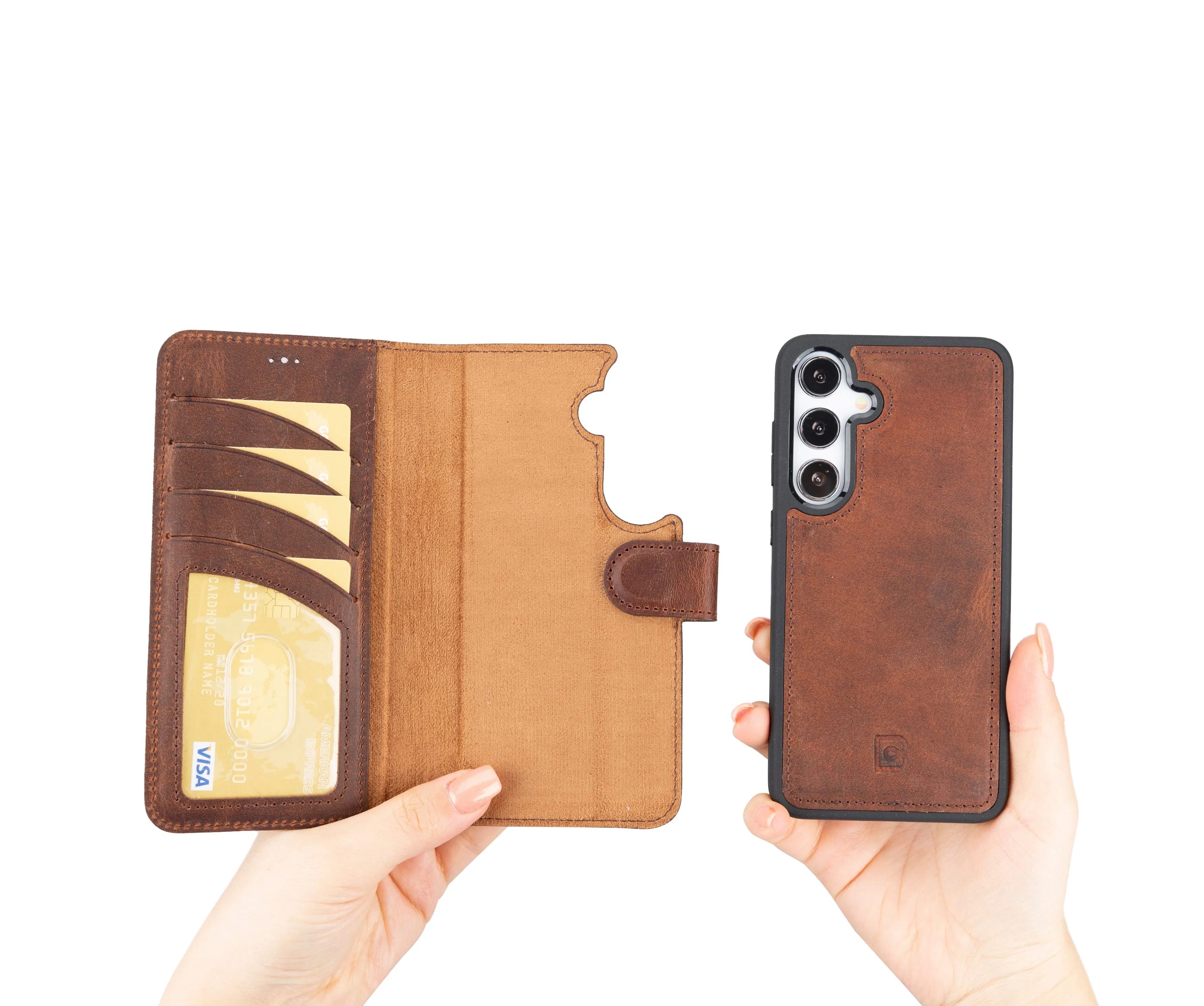 Leather Samsung Galaxy S24 Series Wallet Cases