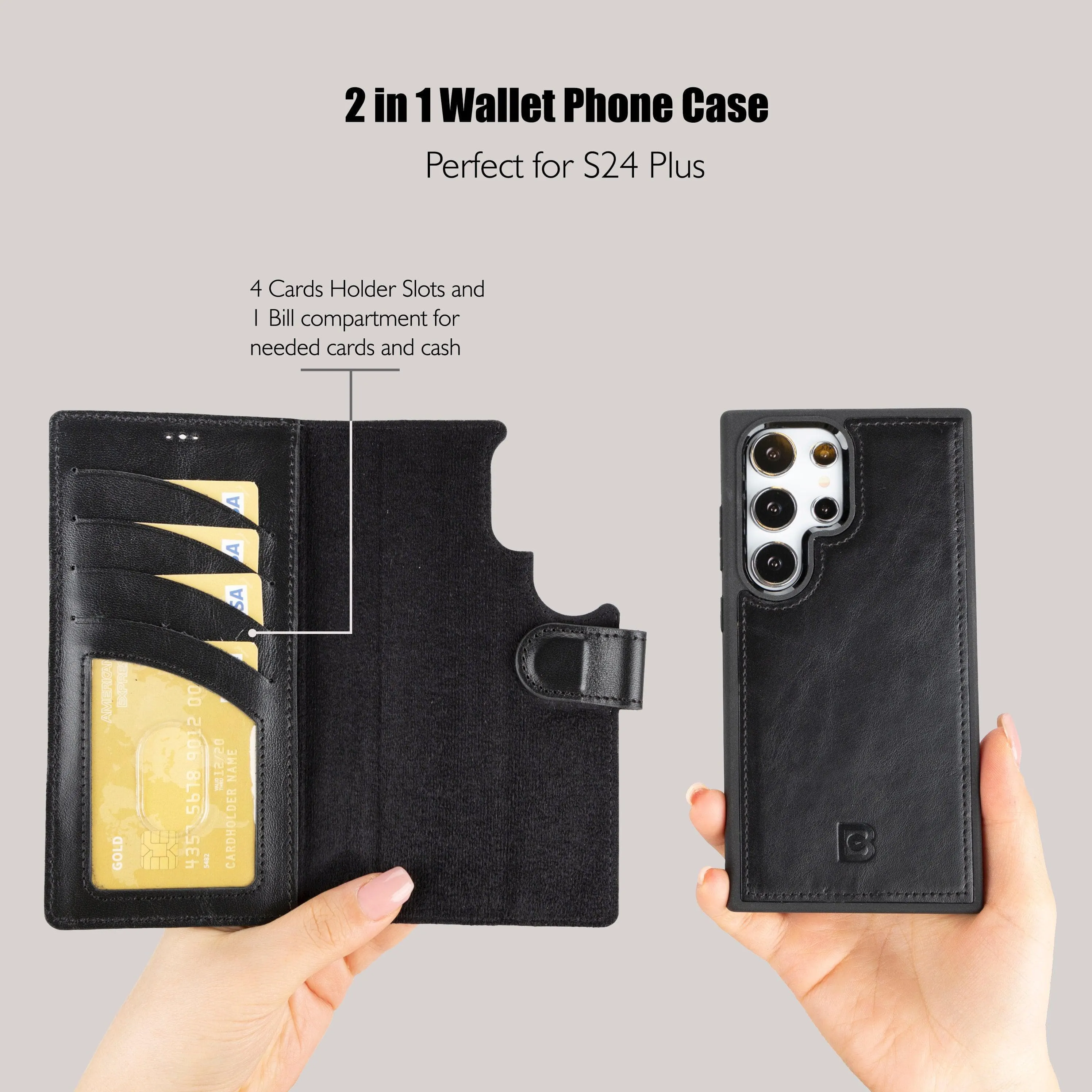 Leather Samsung Galaxy S24 Series Wallet Cases