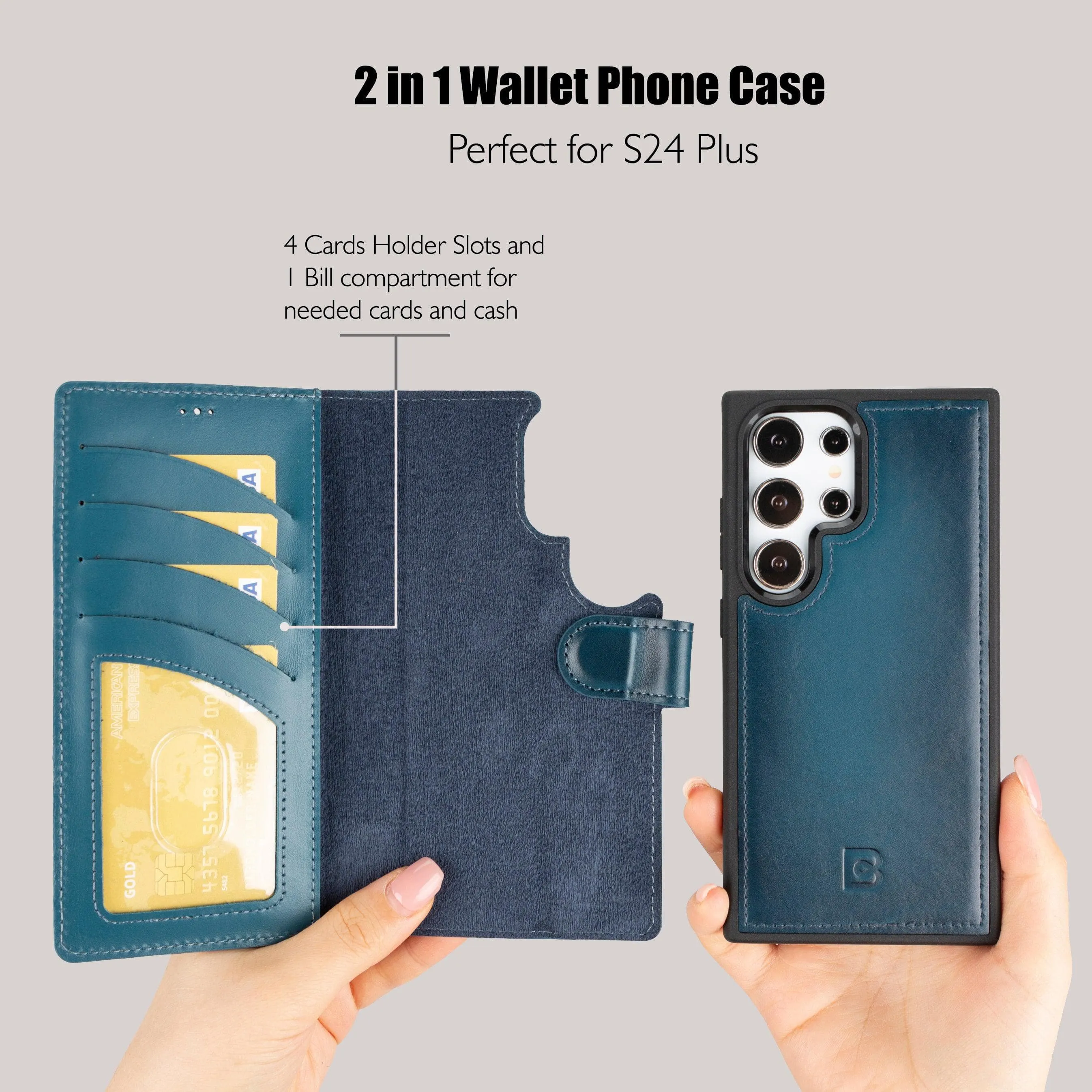 Leather Samsung Galaxy S24 Series Wallet Cases