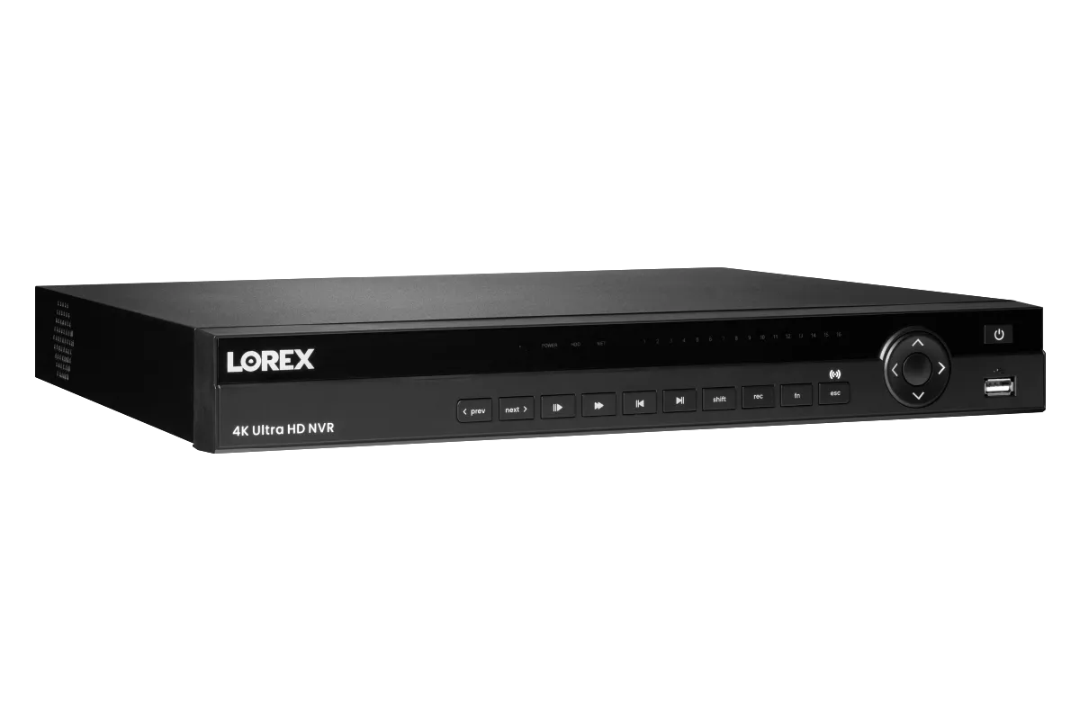 Lorex 4K (32 Camera Capable) Elite Series 8TB NVR with 16 Channel PoE Switch