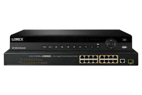 Lorex 4K (32 Camera Capable) Elite Series 8TB NVR with 16 Channel PoE Switch