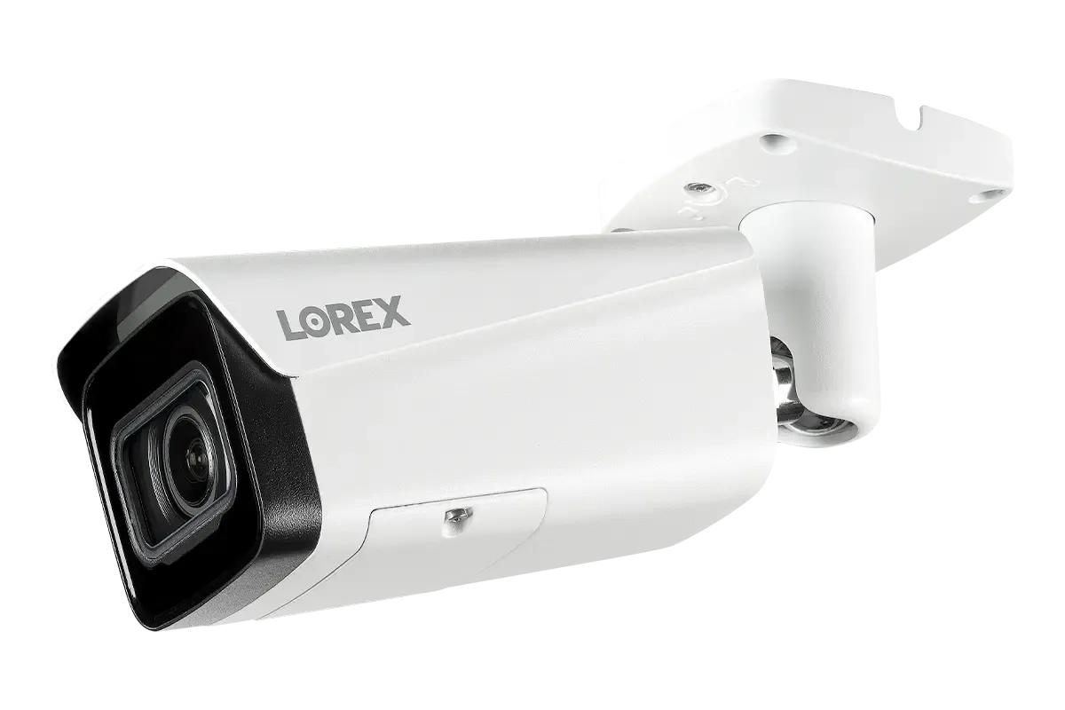 Lorex 4K IP Wired Bullet Security Camera with Motorized Varifocal Lens, Real-Time 30FPS Recording and IK10 Vandal Proof