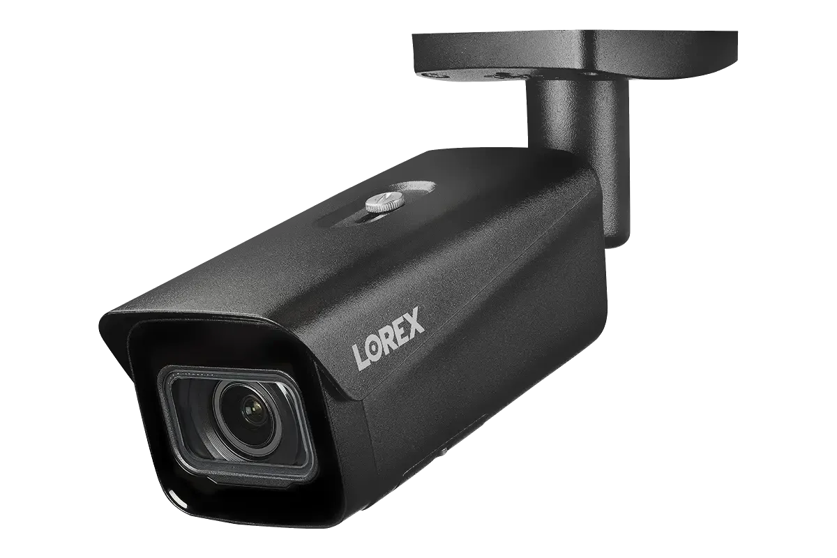 Lorex 4K IP Wired Bullet Security Camera with Motorized Varifocal Lens, Real-Time 30FPS Recording and IK10 Vandal Proof