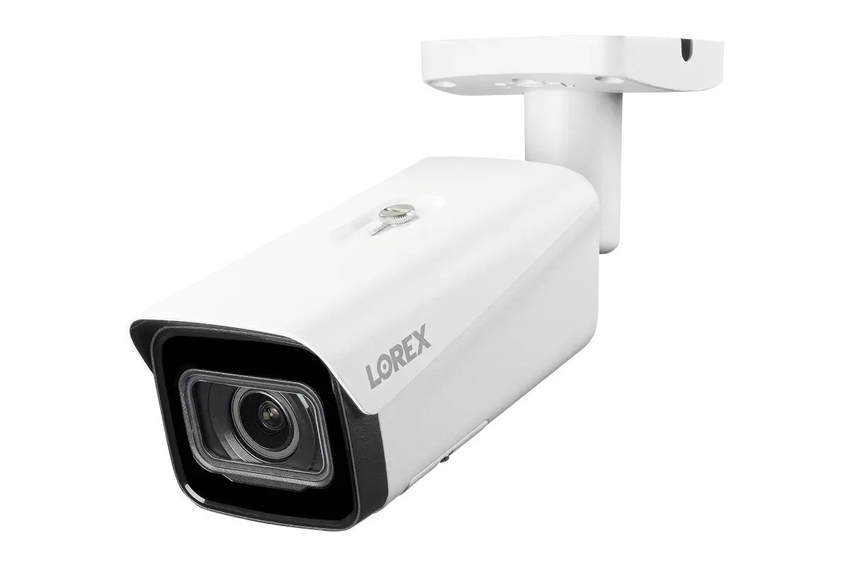 Lorex 4K IP Wired Bullet Security Camera with Motorized Varifocal Lens, Real-Time 30FPS Recording and IK10 Vandal Proof