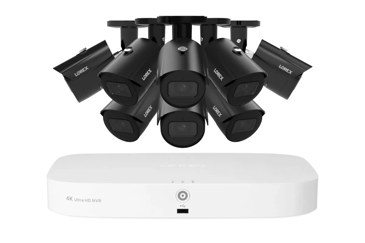 Lorex Fusion Series 4K 16 Camera Capable (8 Wired   8 Fusion Wi-Fi) 2TB Wired NVR System with 4MP (2K) A4 IP Bullet Cameras