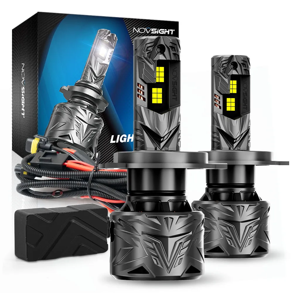 N70 Series | H4 9003 HB2 LED Bulbs Super Bright Headlights 240W 50000LM 6500K White | 2 Bulbs