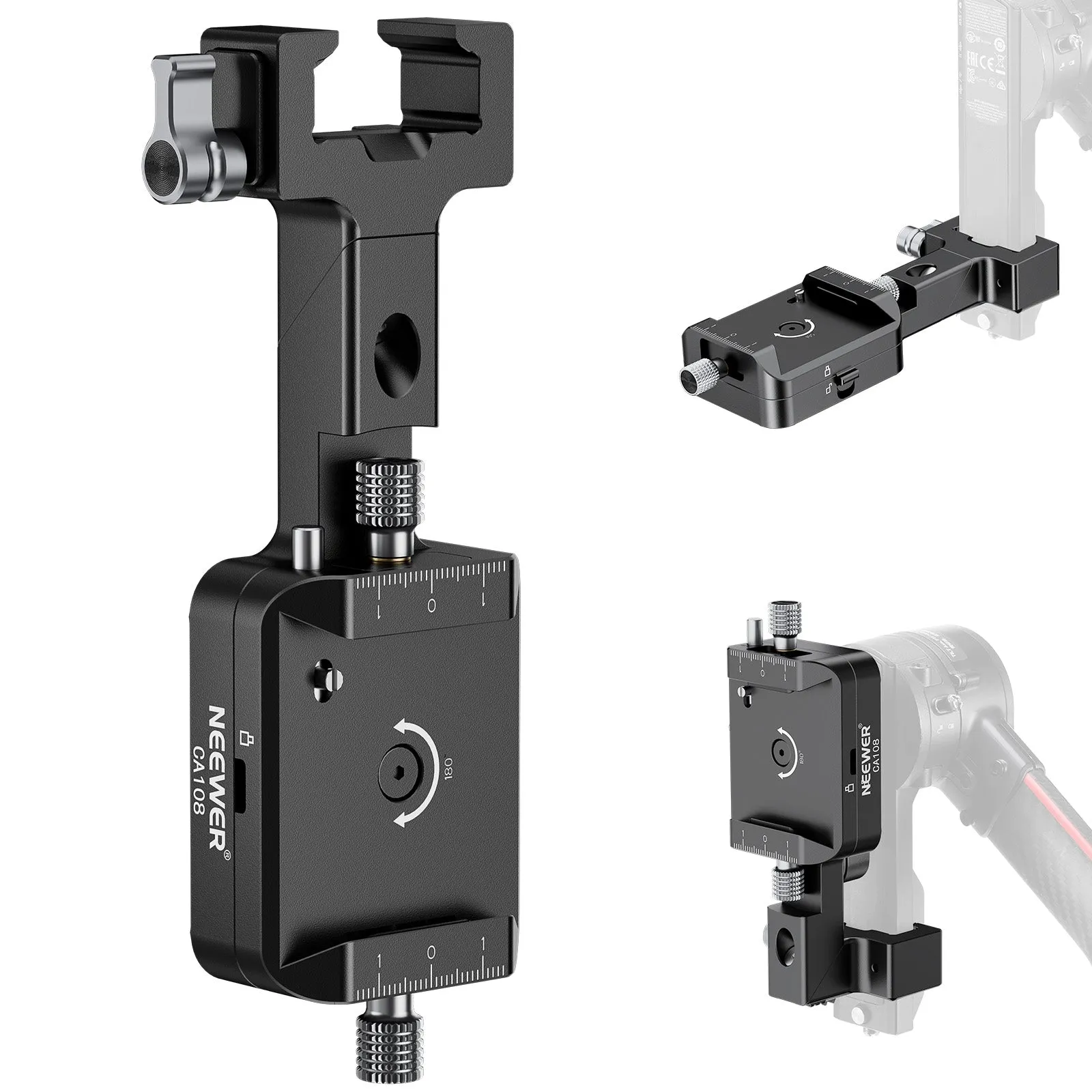 NEEWER CA108 Vertical Camera Mount for Ronin RS 4 RS 3 RS3 Pro RS 2 Gimbal